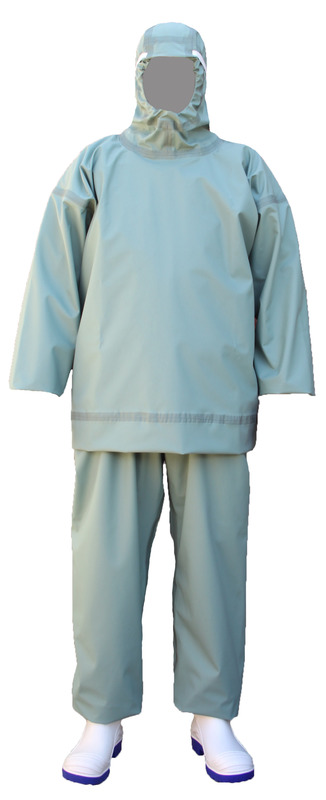 Костюм біологічного захисту з пришитим капюшоном, 6 клас, S